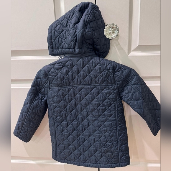 Burberry Boys Quilted Jacket Navy Size 5Y - Picture 3 of 8